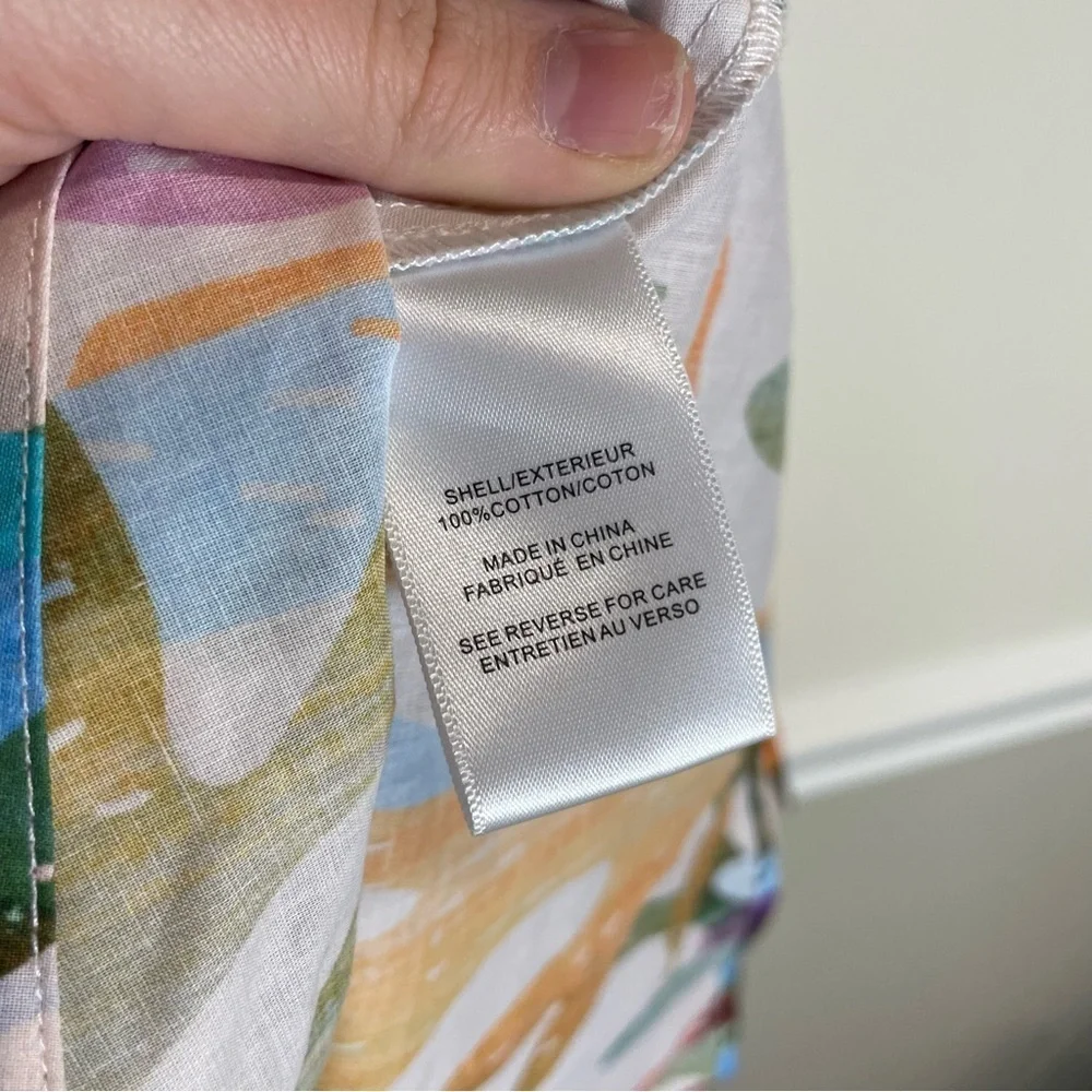 Milly Cabana Delilah Under The Sea Dress Rainbow Multi Cotton XS - Picture 9 of 10